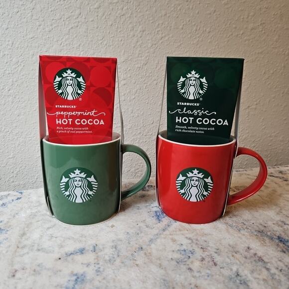Starbucks 2021 Winter Wonderland 2 Gift Sets Hot Cocoa Coffee Mug NIB Aug 2023 - Picture 1 of 5